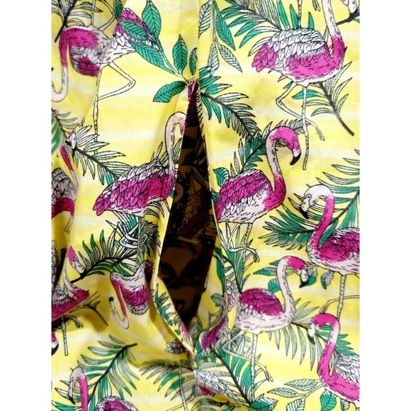 Anthony Richards Pink Flamingo Hawaiian Muumuu Midi House Dress, LP Large Petite - Picture 6 of 7